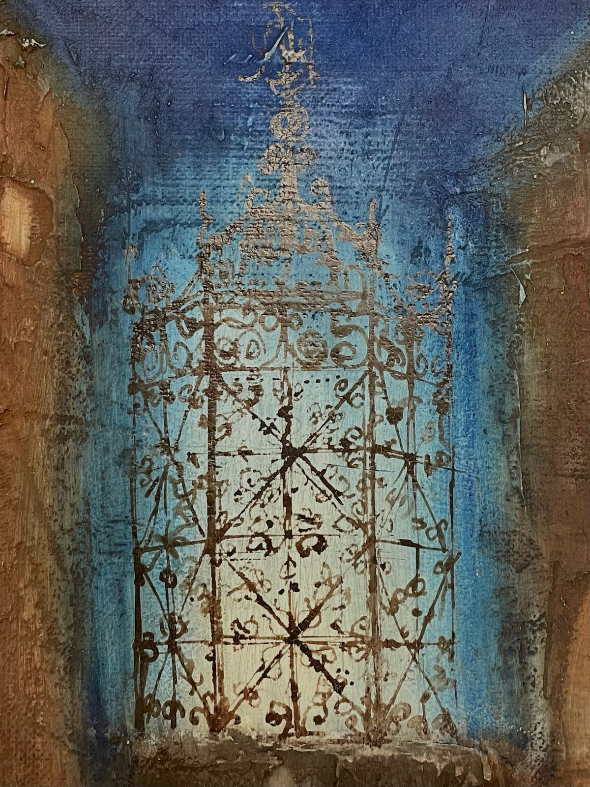 Ivo Soukup 66 Architectural Expressionist Signed Oil On Board