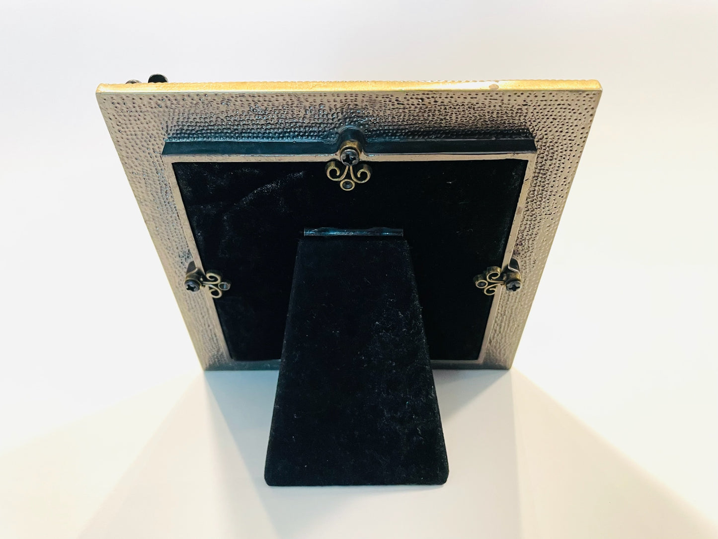 Green Enamel Picture Frame Embellished Sparkle Dragonfly Flowers