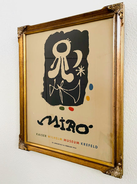 Joan Miro Mid Century Modern Exhibition Poster