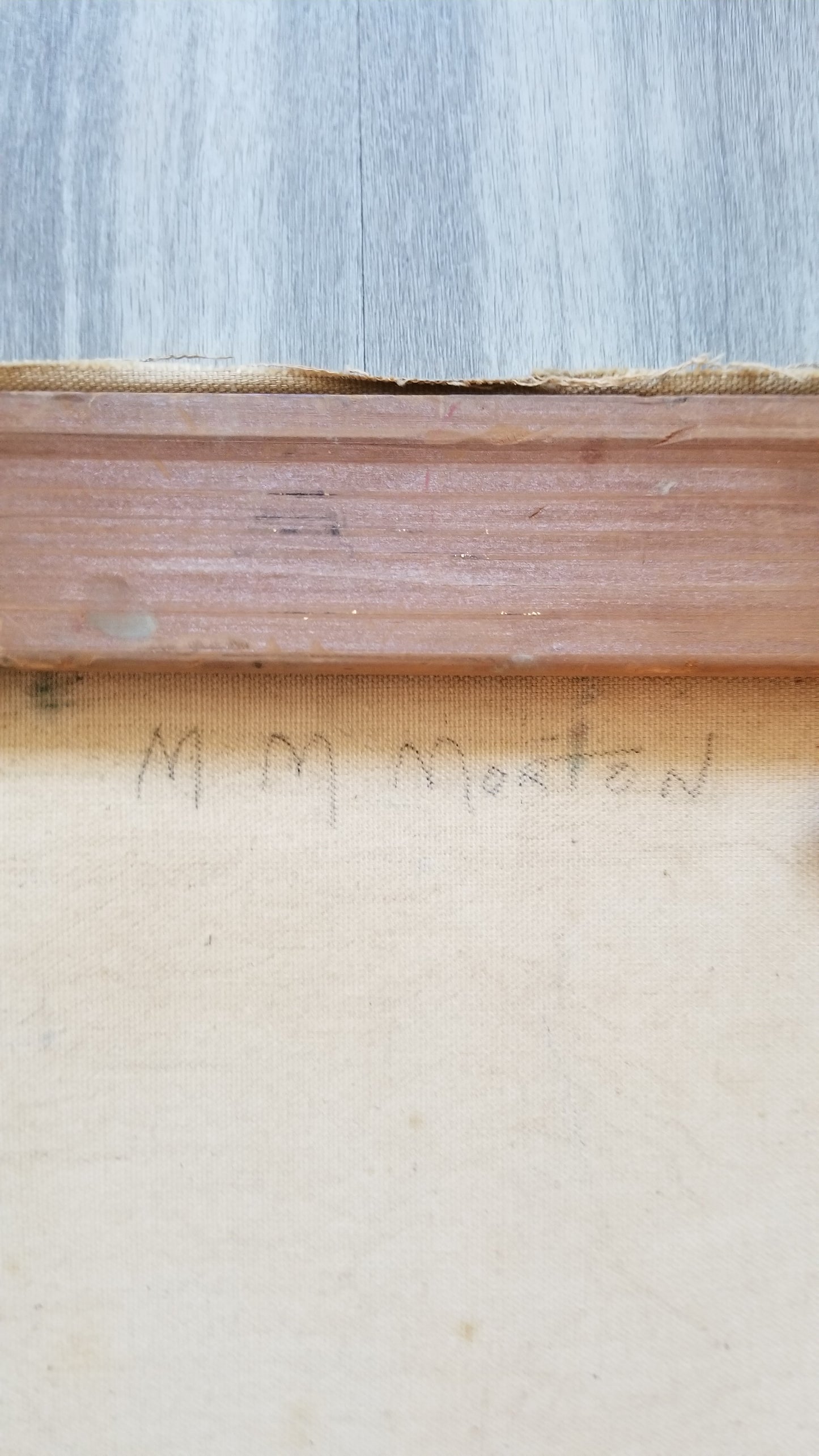 M Morton Impressionist Seascape Signed Oil On Canvas