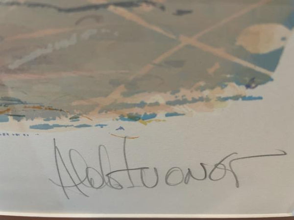 Aldo Luongo Blue Coast Contemporary Signed Nautical Serigraph