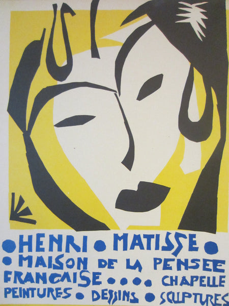 Henri Matisse Maison De La Pensee Mid Century Exhibition Poster - Designer Unique Finds 