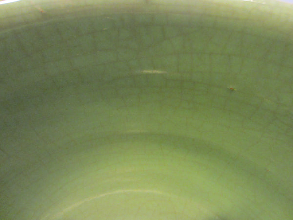 Bauer Ring Ware Green Ceramic Mixing Bowl USA 12