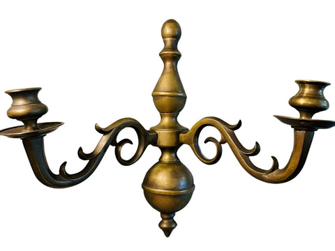 Brass Candle Sconce Made In Italy Wall Décor