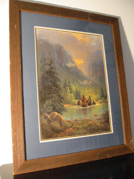 Gerald Harvey Jones Among The Silence Of Canyon Echoes Double Signed Numbered Lithograph - Designer Unique Finds 
