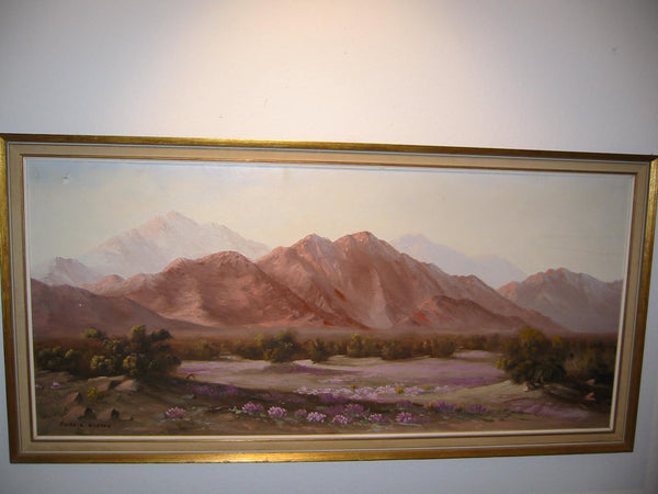 Flossie Marten Impressionist Desert Landscape Signed Oil on Canvas - Designer Unique Finds 
 - 3