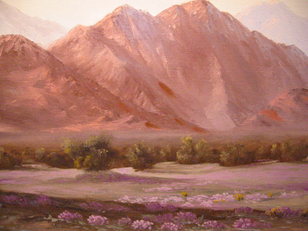 Flossie Marten Impressionist Desert Landscape Signed Oil on Canvas - Designer Unique Finds 
 - 2