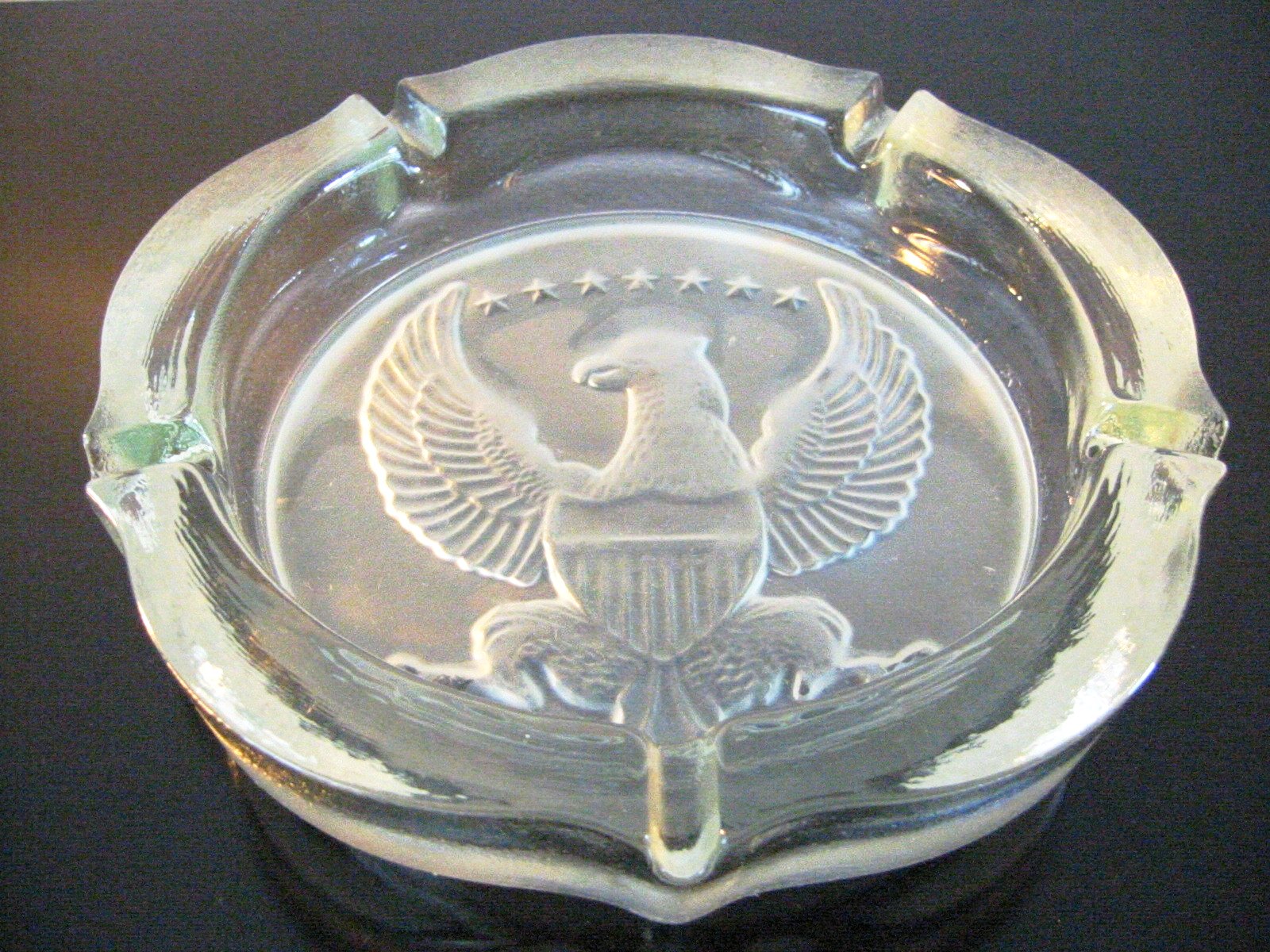 Indiana Glass American Eagle Ashtray Seven Star Designed For Tiara