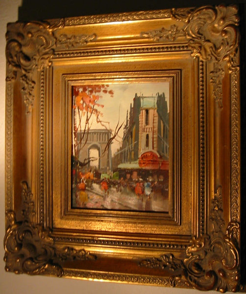 Autumn In Paris Impressionist Champs Elysee Oil On Canvas - Designer Unique Finds 
 - 2