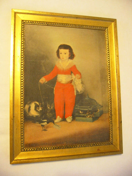 Francisco Goya Portrait Don Manual Osorio De Zuniga Boy In Orange Suit - Designer Unique Finds 
 - 1