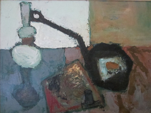 Claude Venard French Still Life Abstract Oil On Canvas - Designer Unique Finds 