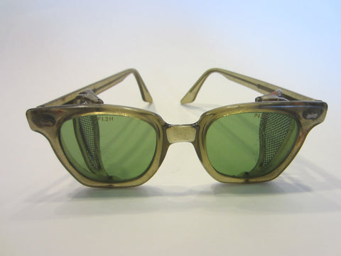 Aviator Retro Sunglasses W Mesh Protectors Acrylic Frame - Designer Unique Finds 