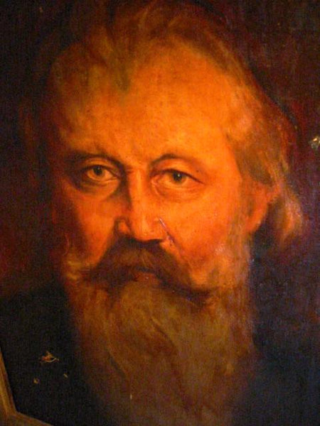 Impressionist Beard Man Portrait Oil On Canvas - Designer Unique Finds 
 - 1