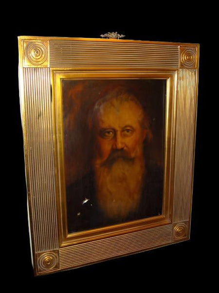 Impressionist Beard Man Portrait Oil On Canvas - Designer Unique Finds 
 - 3