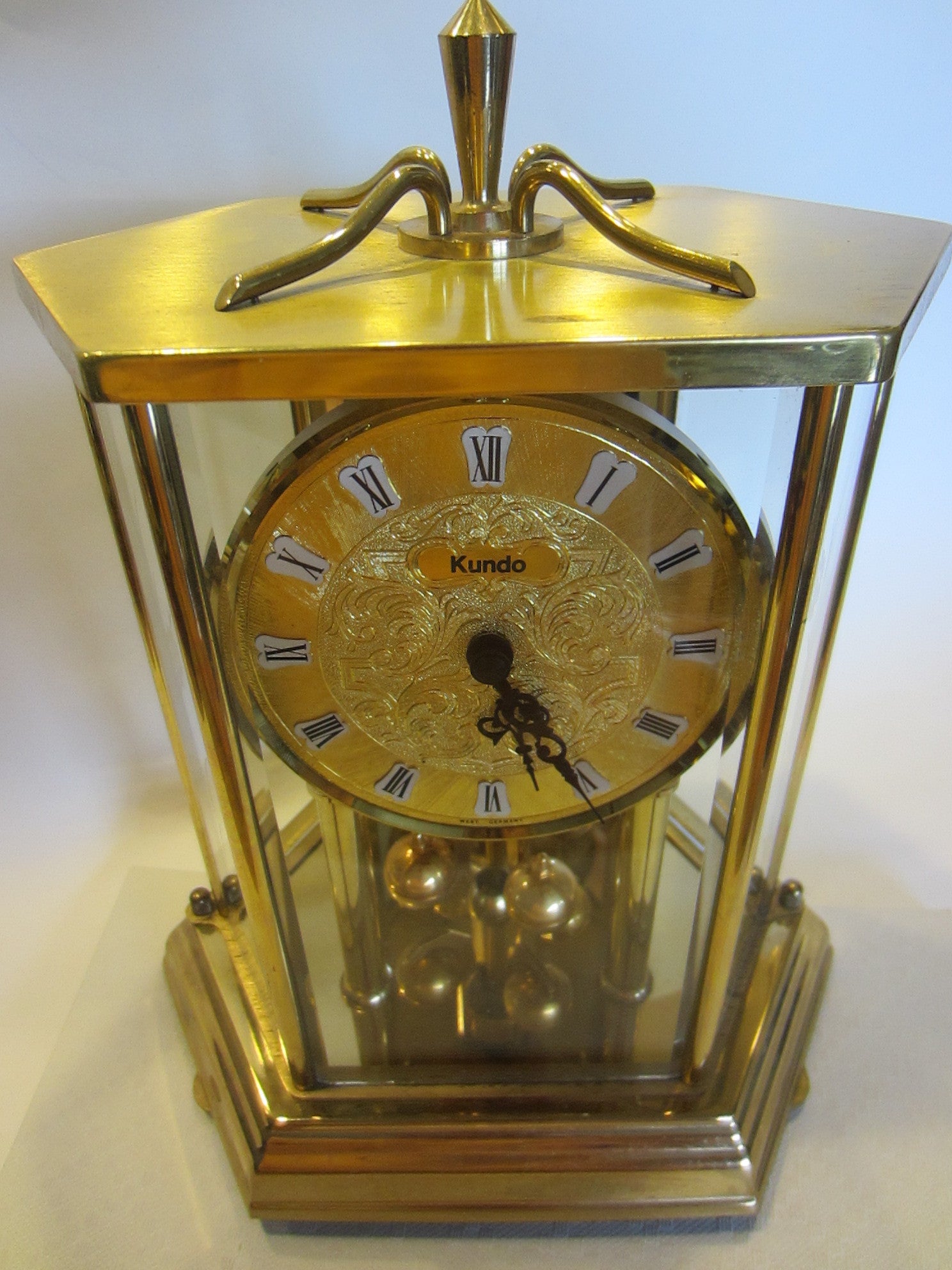 Kundo West Germany Anniversary Mantle Clock Octagonal Style