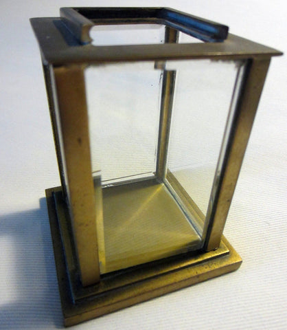 Mini Beveled Glass Brass Display Watch Case - Designer Unique Finds  - 2