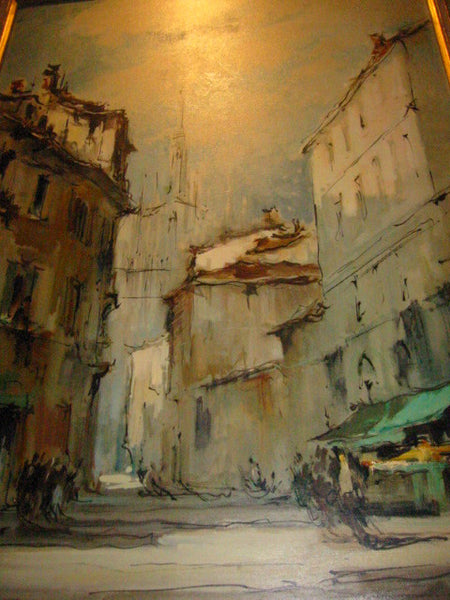 G Frati Italy City View Oil on Canvas Artist Proof - Designer Unique Finds 
 - 5