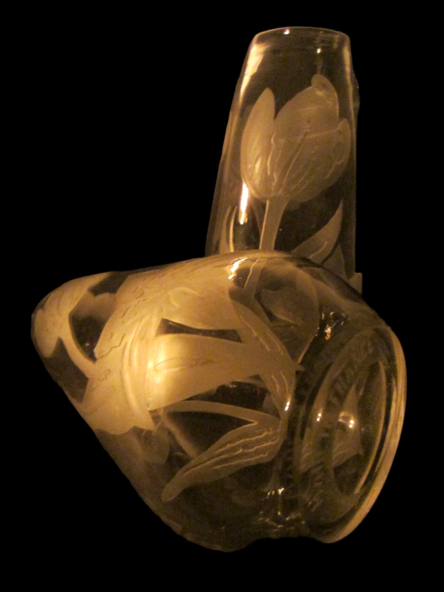 Legras France Cameo Frost Tulips Glass Vases - Designer Unique Finds
- 6