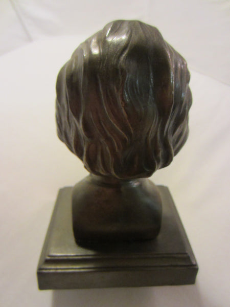 President Abraham Lincoln Bronze Bust Portrait Mahogany Stand - Designer Unique Finds 
 - 5
