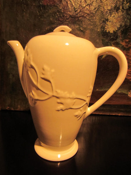 California Ironstone Teapot By Brock Floral Relief - Designer Unique Finds 
 - 3
