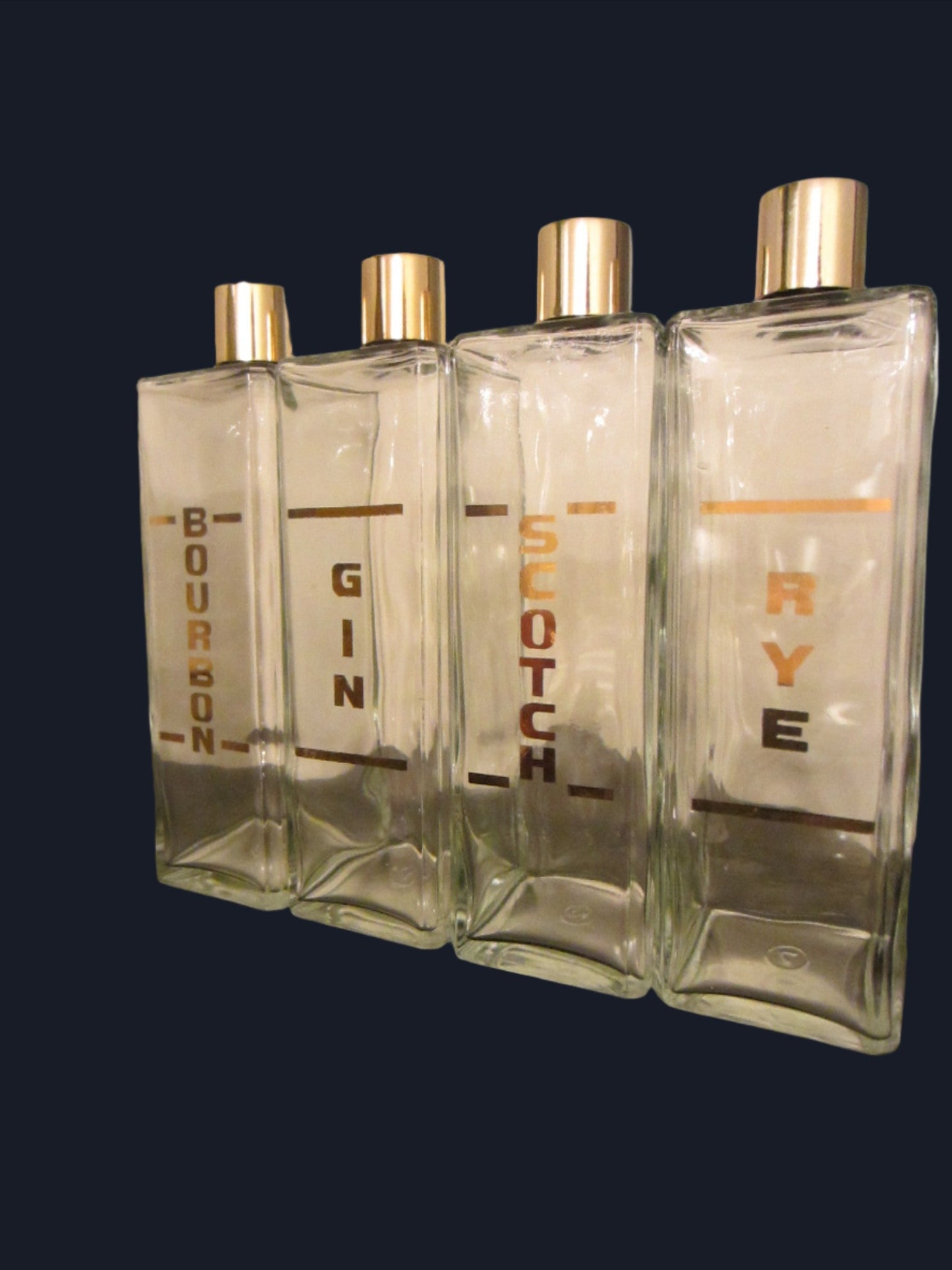 Liquor Glass Flasks Mid Century Leather Carry On Case - Designer Unique Finds