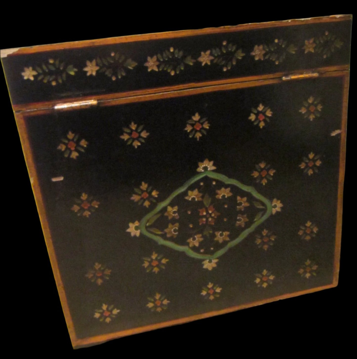 Modern Black Composition Square Chest Floral Carving Medallions - Designer Unique Finds
- 6