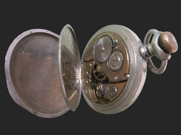 Zenith Grand Prix Paris 1900 Chronometre Railroad Hunter Pocket Watch - Designer Unique Finds 