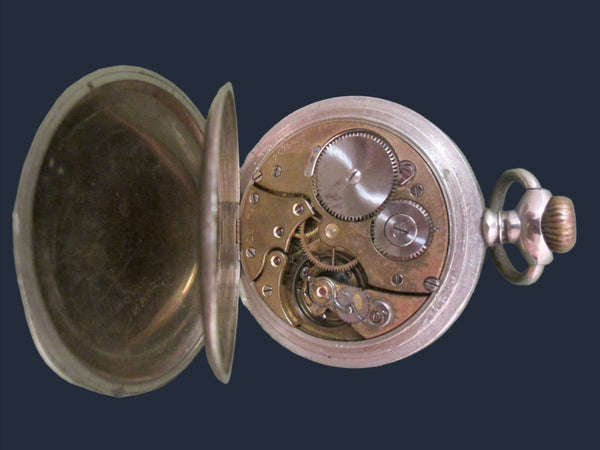 Zenith Grand Prix Paris 1900 Chronometre Railroad Hunter Pocket Watch - Designer Unique Finds 