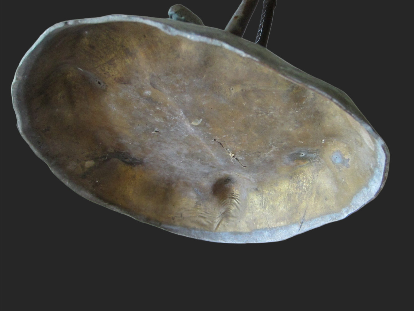 Heron Garden Sculpture Verdigris Patina Architectural Garden Art - Designer Unique Finds