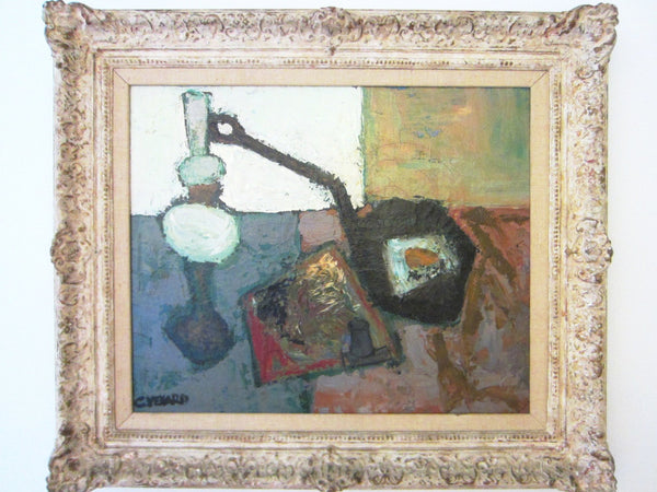 Claude Venard French Still Life Abstract Oil On Canvas - Designer Unique Finds 
 - 3