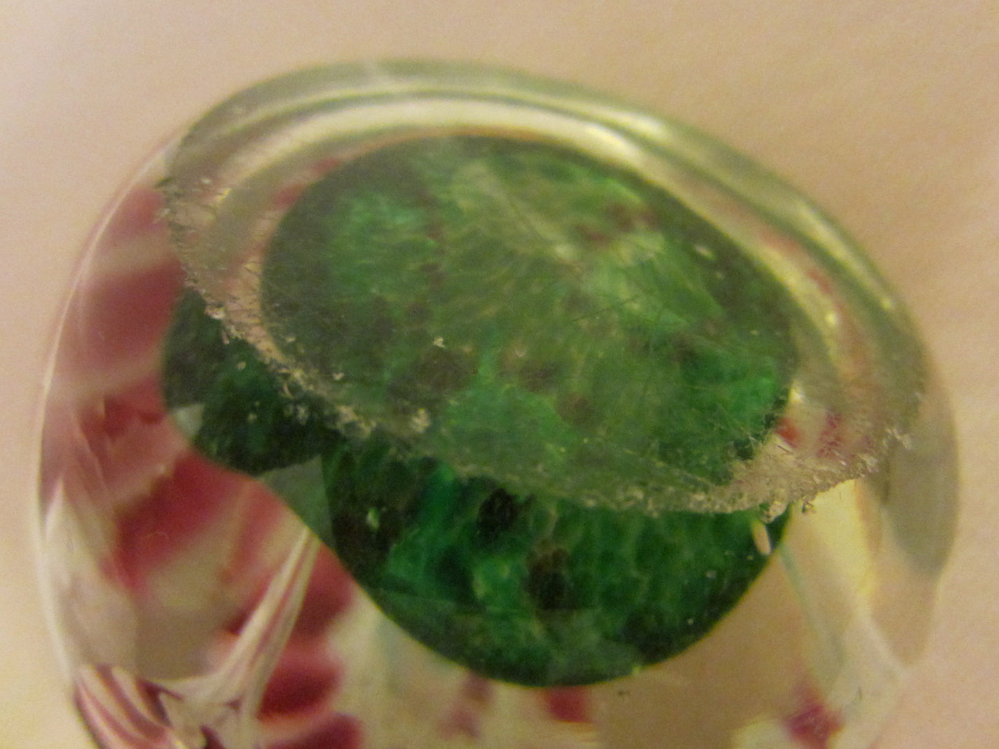 Murano Glass Peppermint Paperweight - Designer Unique Finds