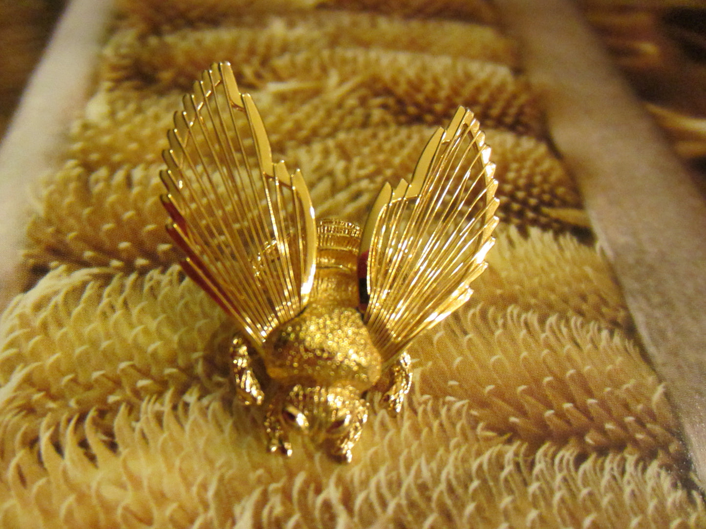 Monet Golden Bumble Bee Brooch - Designer Unique Finds
- 3