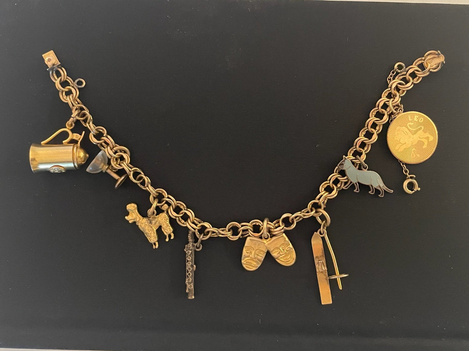 Dabby Reid Black Gold Beaded Strand Designer Necklace Tag Marked 