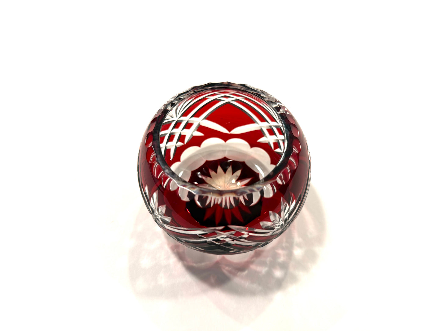 Fifth Avenue Crystal Ruby Red Handcut Bowl