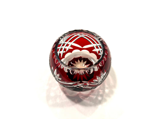 Fifth Avenue Crystal Ruby Red Handcut Bowl