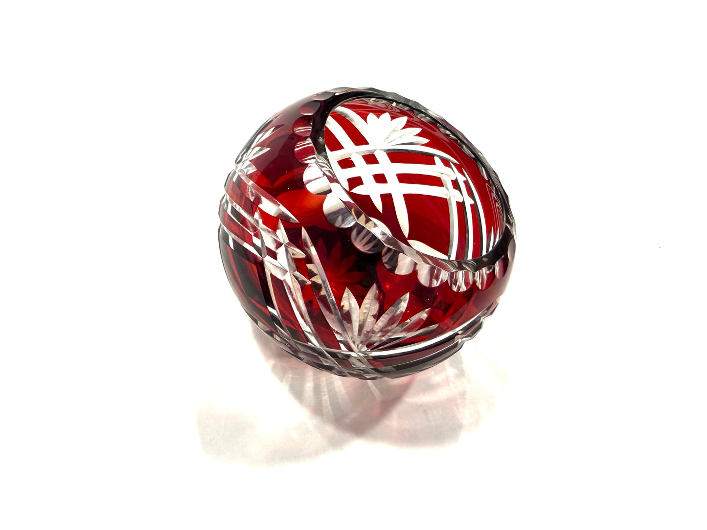Fifth Avenue Crystal Ruby Red Handcut Bowl