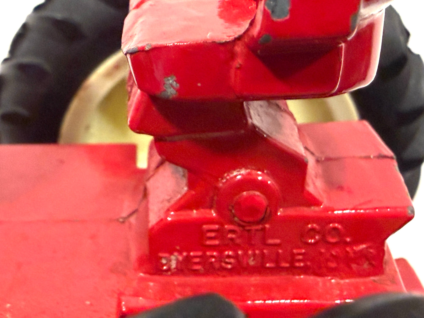 International Red Metal Diecast Toy Tractor Made In USA ERTL Co