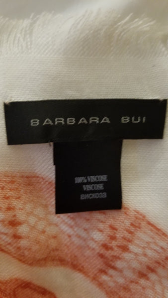 Barbara Bui Orange Snakes Shawl