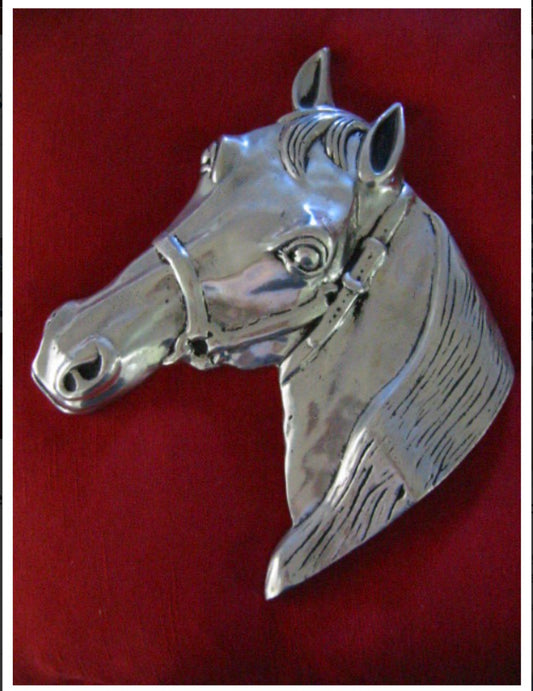 Equestrian Pewter Horse Head