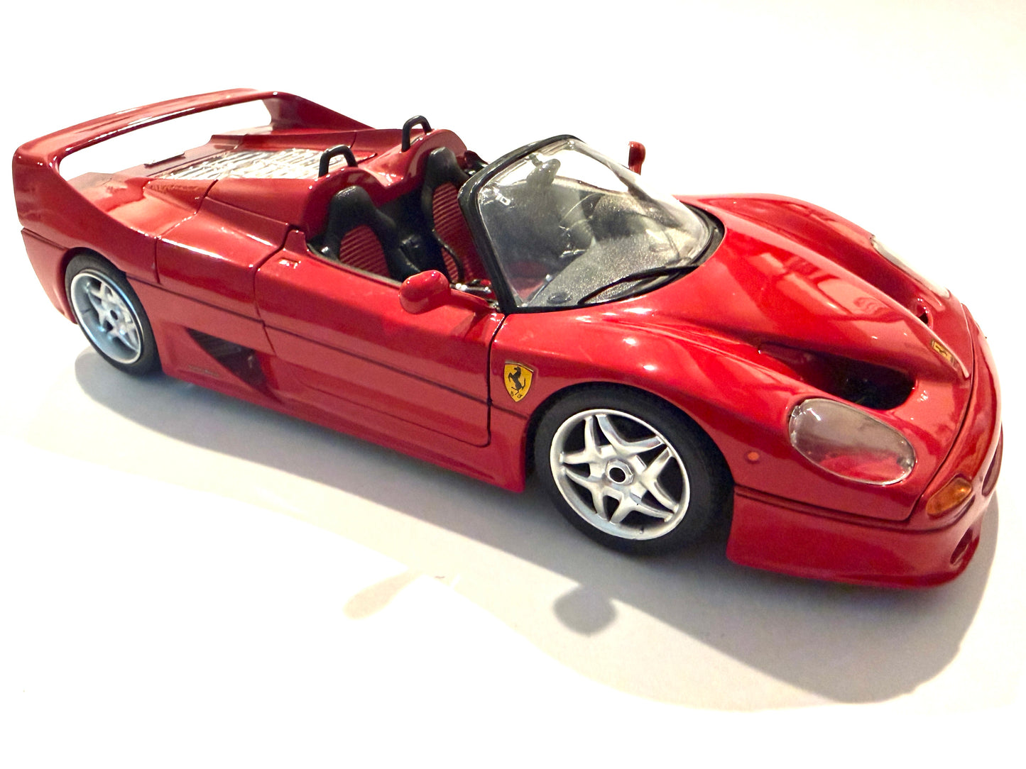 Red Ferrari F 50 Made In Italy Burago Diecast Model Car