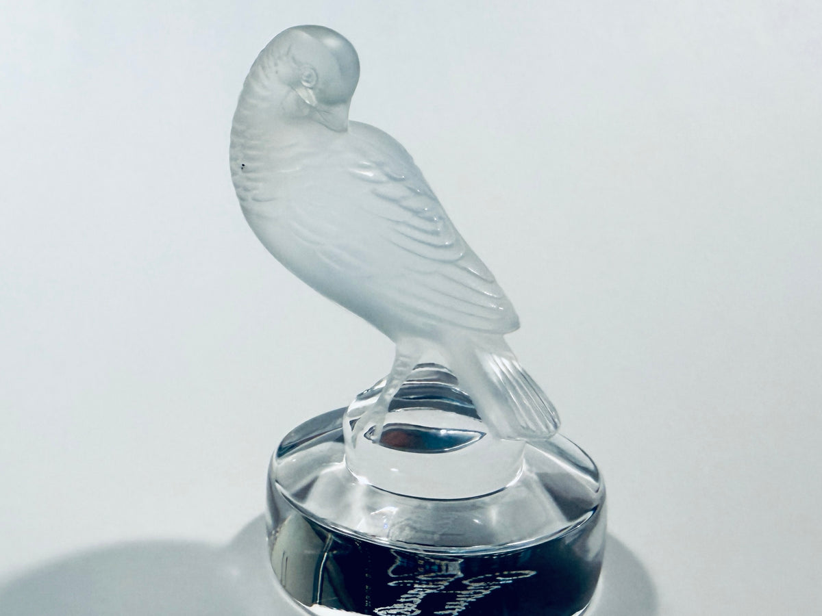 Lalique France Crystal Bird With Signatue 