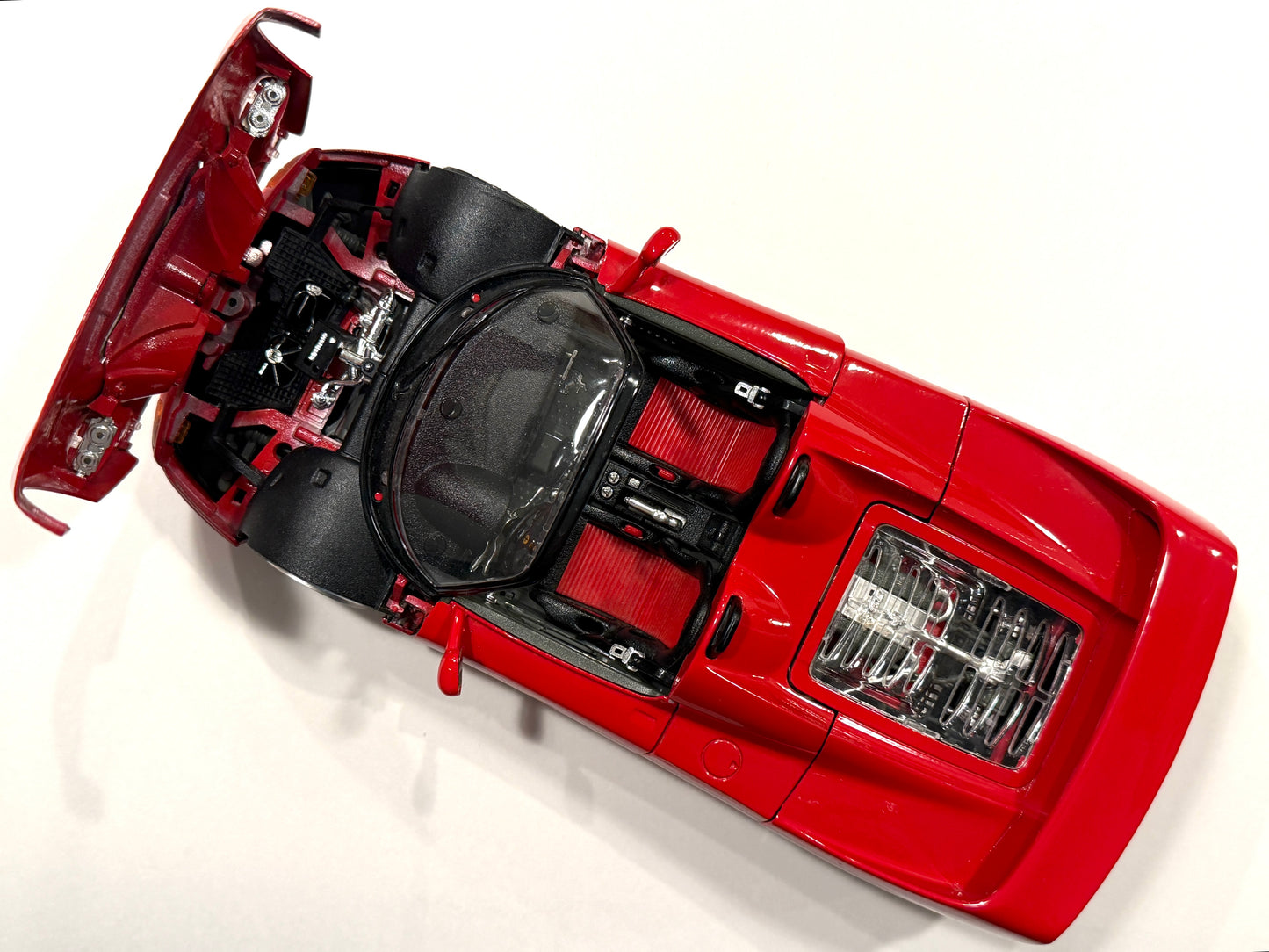 Red Ferrari F 50 Made In Italy Burago Diecast Model Car