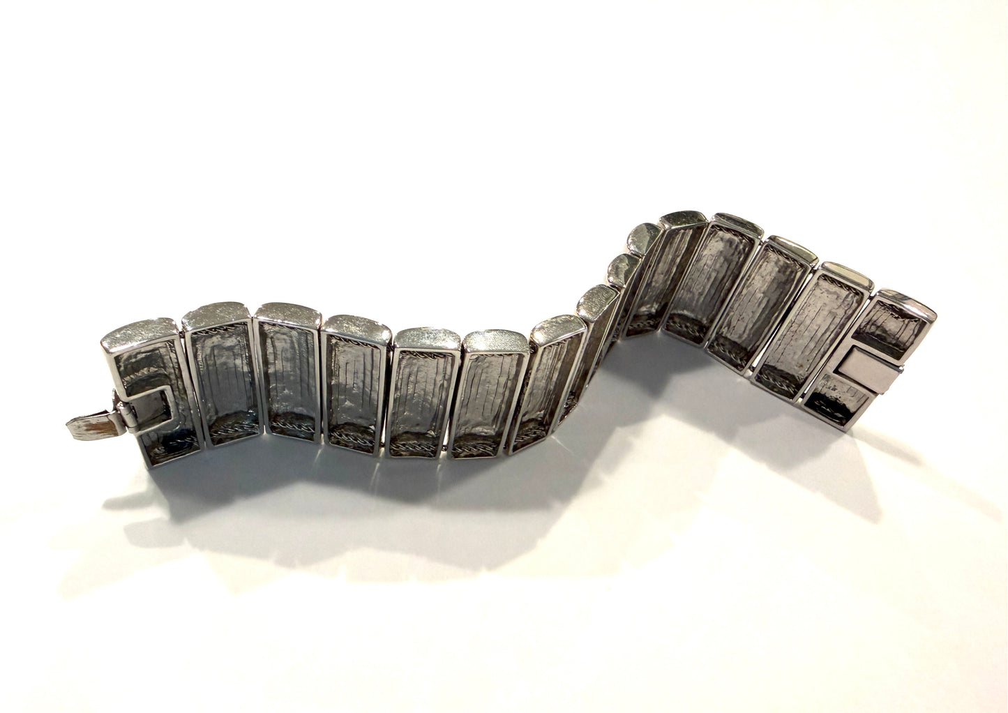 St. John Silver Metal Bracelet With Hallmark