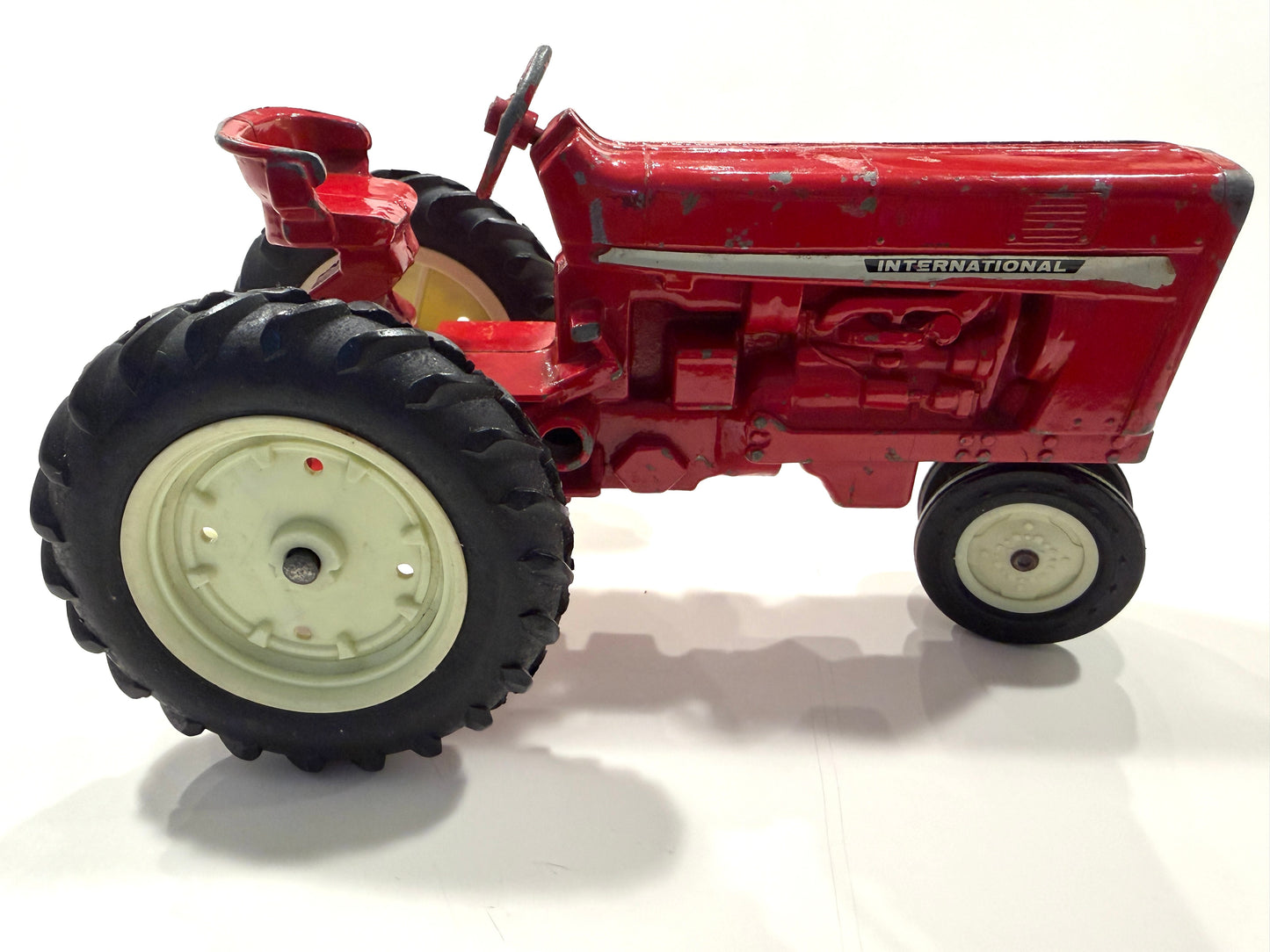 International Red Metal Diecast Toy Tractor Made In USA ERTL Co