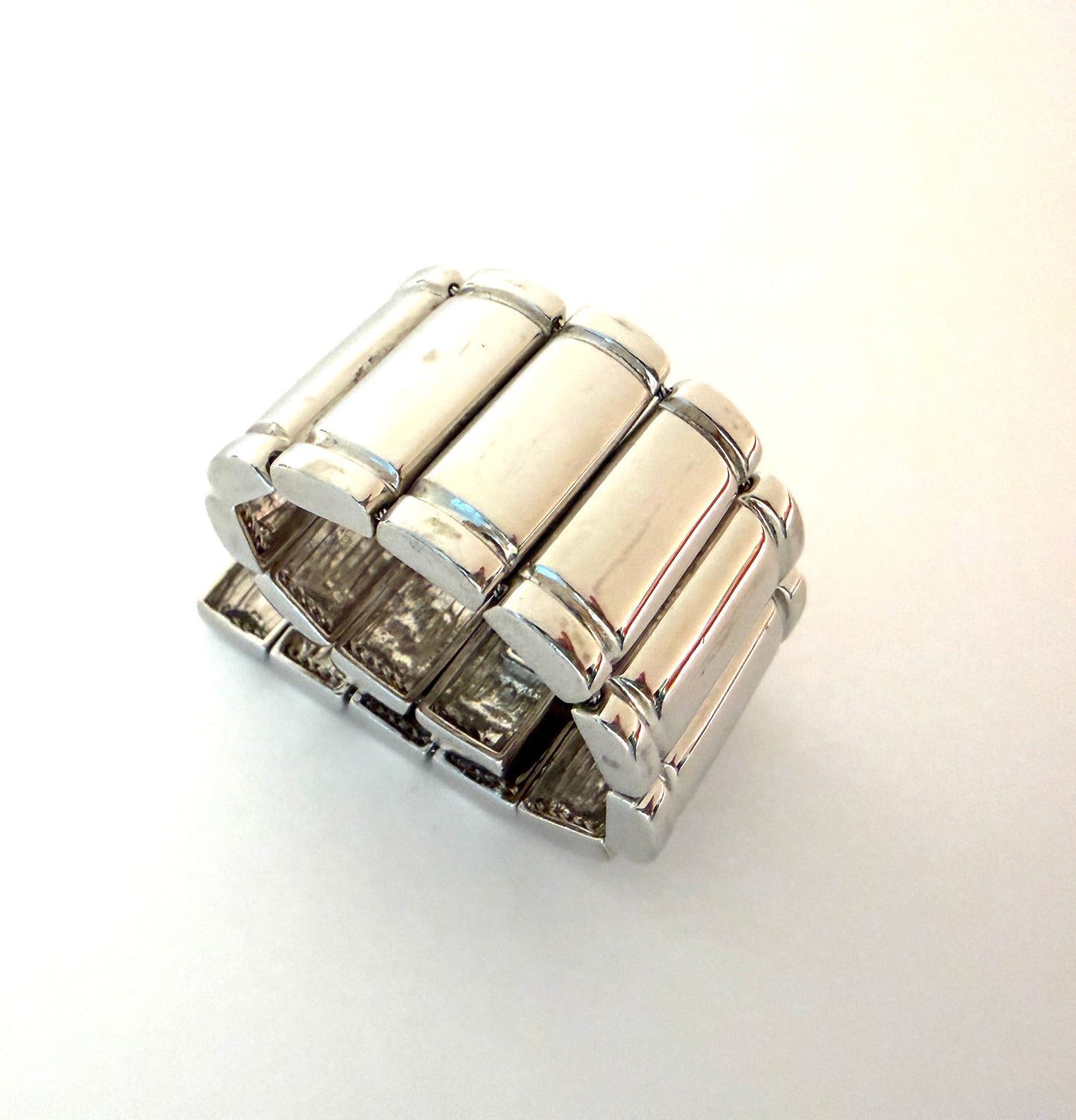 St. John Silver Metal Bracelet With Hallmark