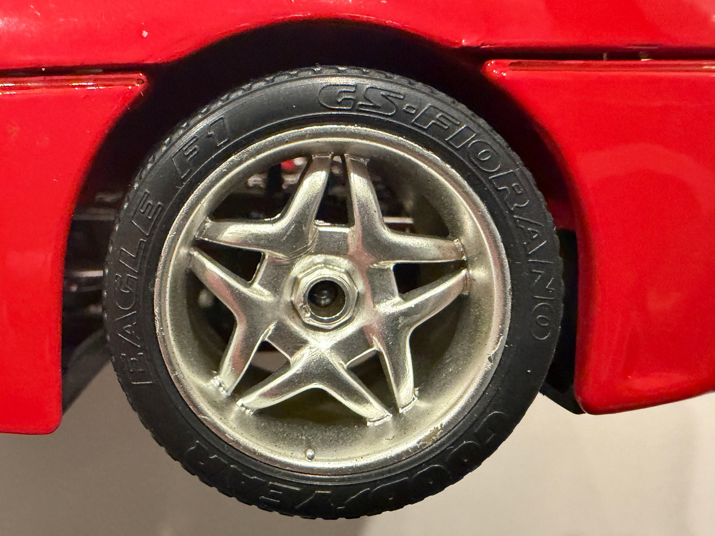 Red Ferrari F 50 Made In Italy Burago Diecast Model Car
