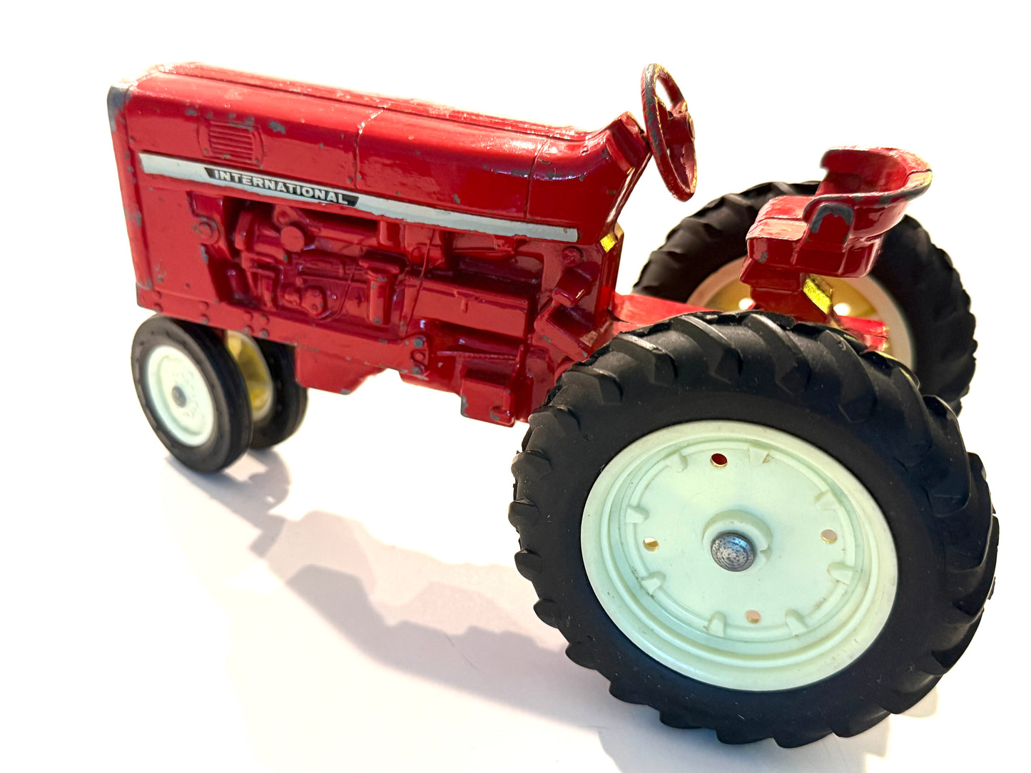 International Red Metal Diecast Toy Tractor Made In USA ERTL Co