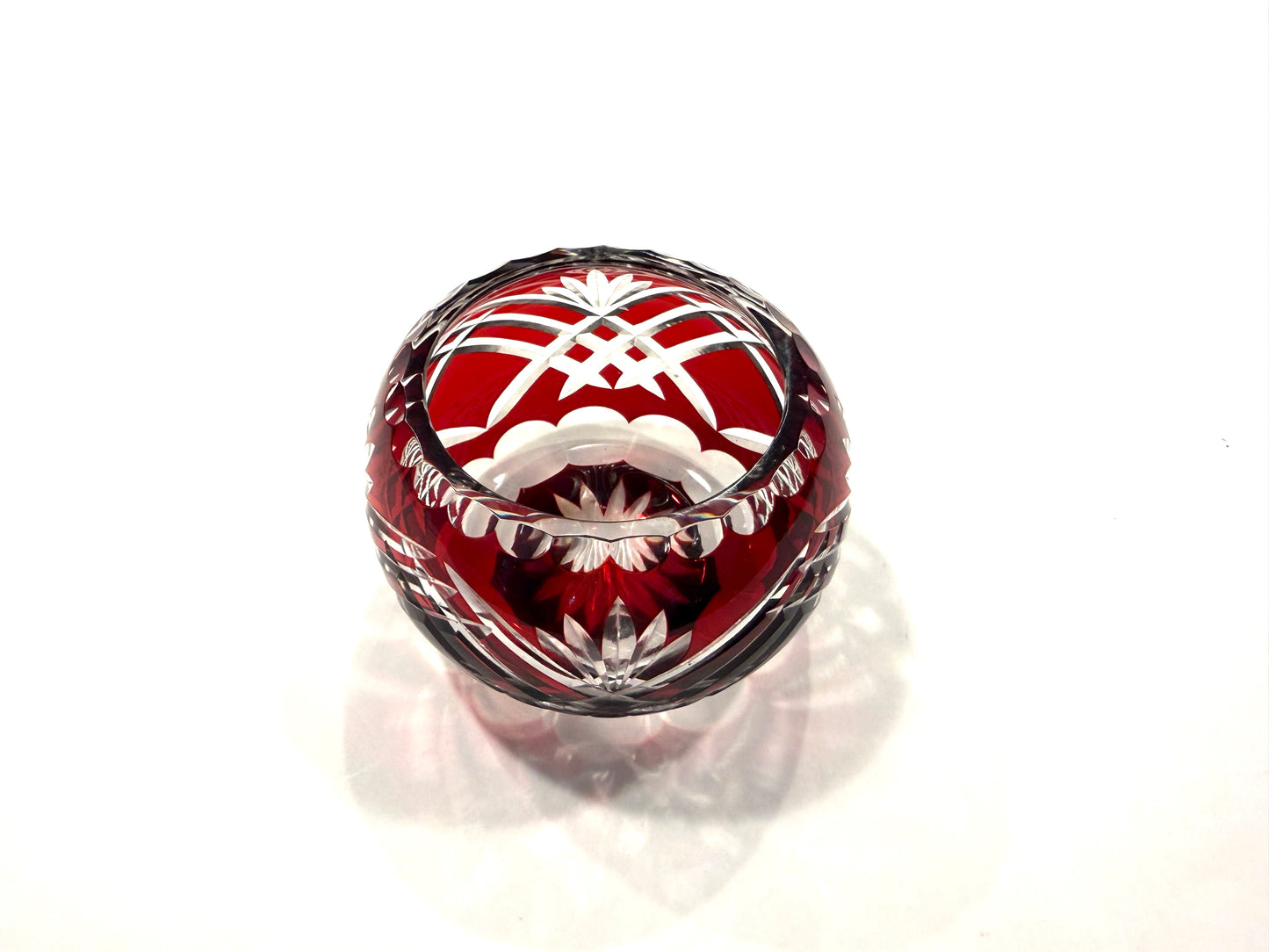 Fifth Avenue Crystal Ruby Red Handcut Bowl