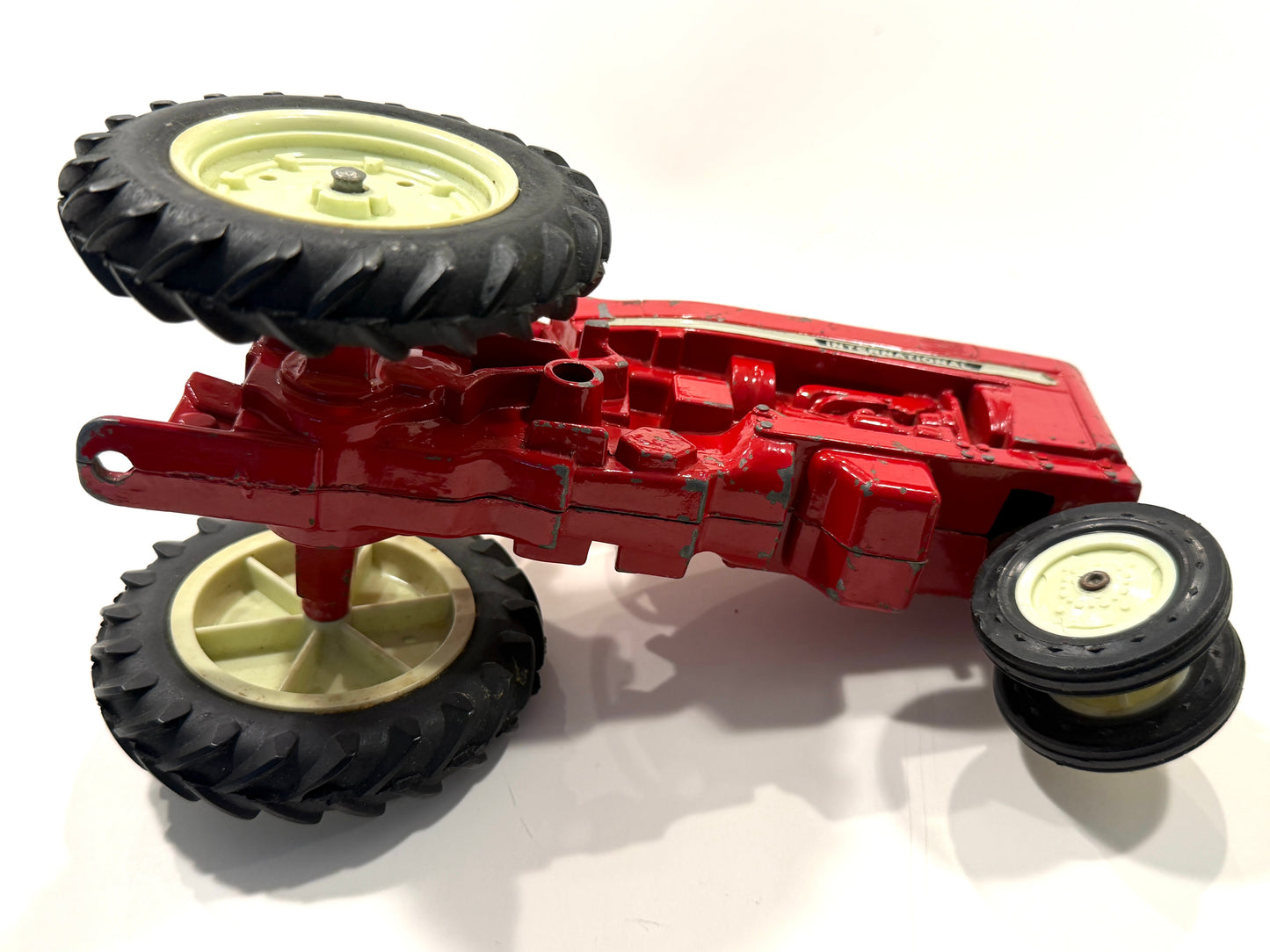 International Red Metal Diecast Toy Tractor Made In USA ERTL Co