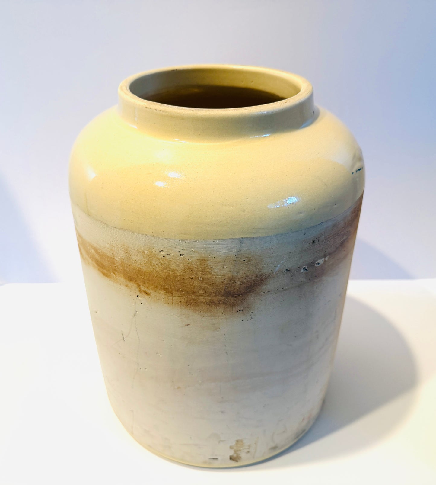 East India Co Large Stoneware Vintage Rum Crock Marked Stamped 269 S